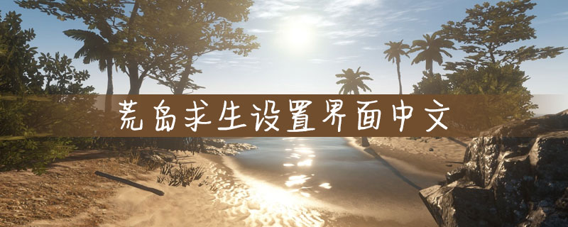 荒岛求生设置界面中文